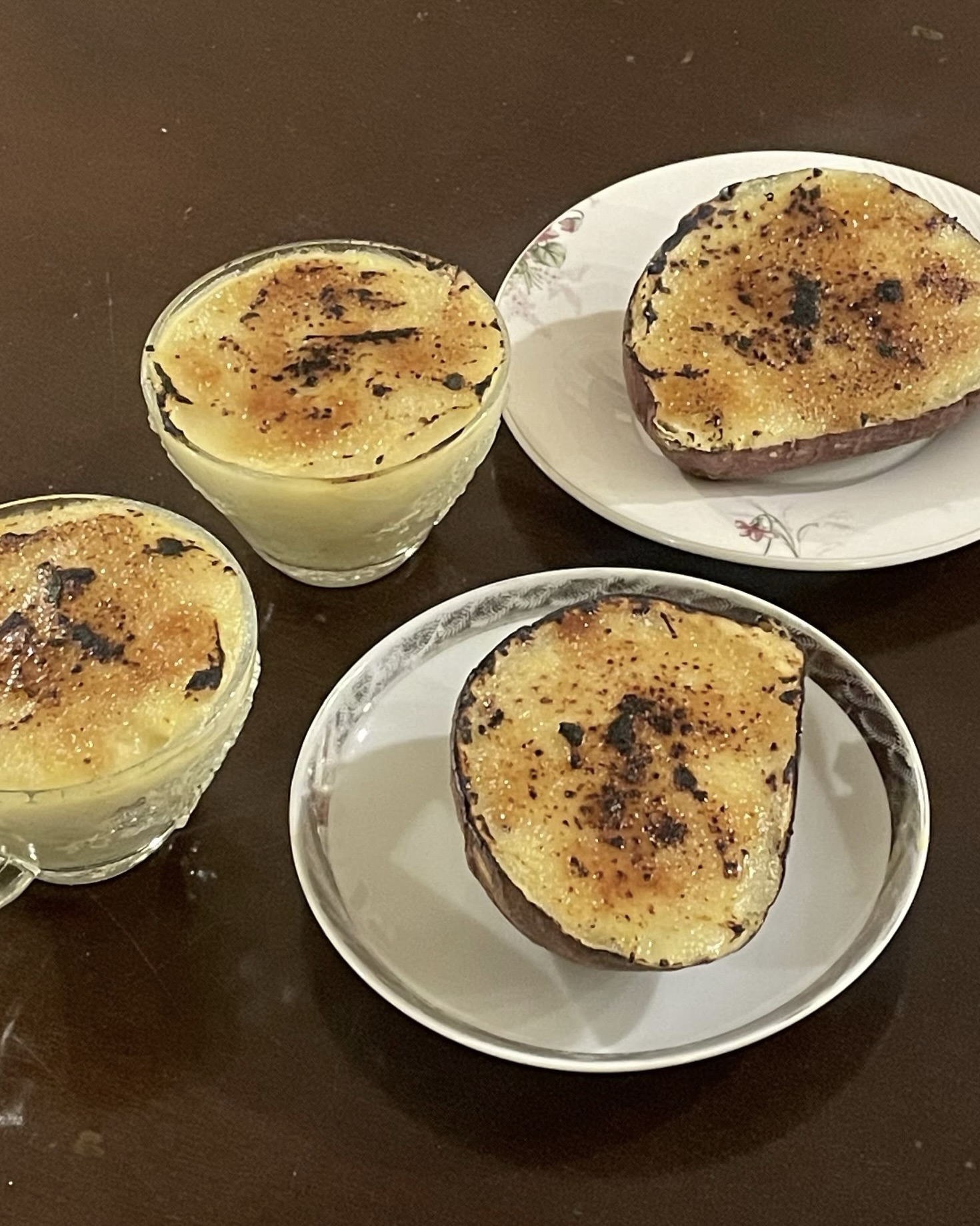 Japanese Sweet Potato Creme Brulee
